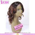 Hot sale brazilian virgin ombre wig color #1b T #4 ombre hair lace wig with baby hair